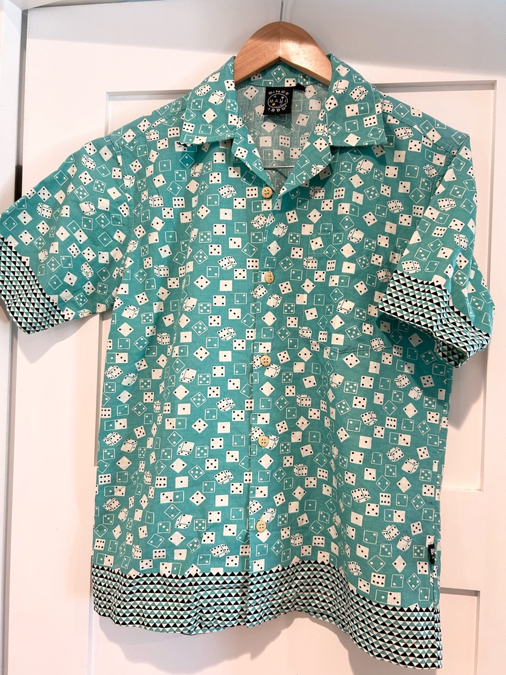 Maui & Sons Vintage 90s Men’s Dice Print Shirt